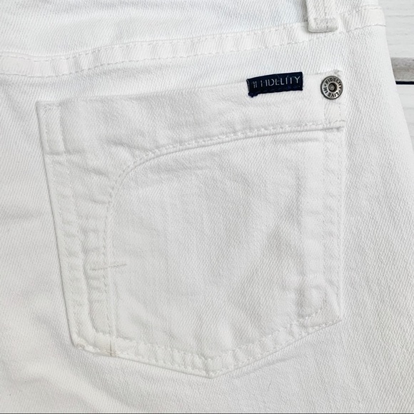 FIDELITY Stevie White Denim Jeans Sz 26 - Picture 5 of 8